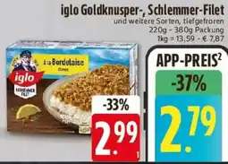 Edeka iglo Goldknusper-, Schlemmer-Filet Angebot