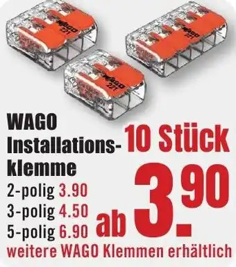 B1 Discount Baumarkt WAGO Installationsklemme Angebot