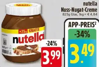 Edeka nutella Nuss-Nugat-Creme Angebot
