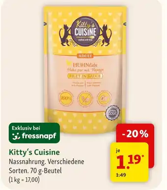 Fressnapf Kitty's cuisine kitty's cuisine Angebot