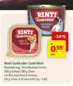 Fressnapf Rinti gold oder gold mini Angebot