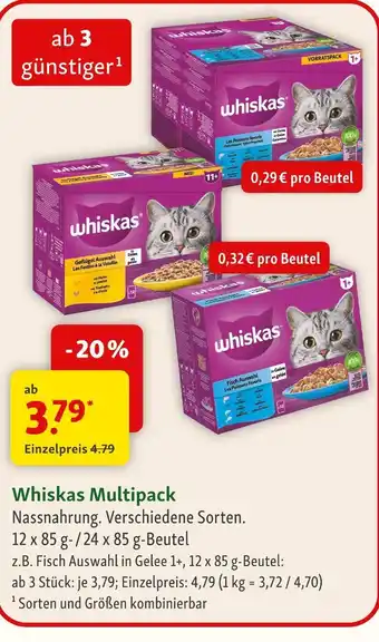 Fressnapf Whiskas whiskas multipack Angebot