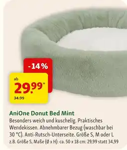 Fressnapf Anione donut bed mint Angebot