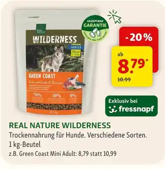 Fressnapf Real nature wilderness trockenahrung Angebot