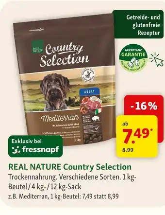 Fressnapf Real nature country selection trockennahrung Angebot