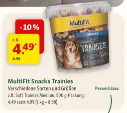 Fressnapf Multifit snacks trainies Angebot