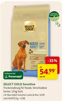 Fressnapf Select gold sensitive Angebot