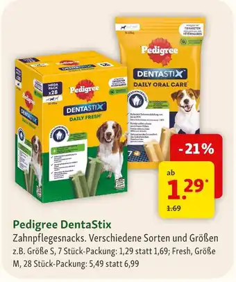 Fressnapf Pedigree dentastix zahnpflegesnacks Angebot