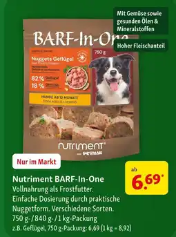 Fressnapf Nutriment von petman barf-in-one Angebot
