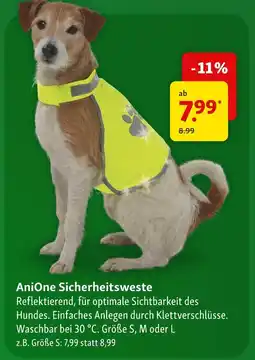 Fressnapf Anione sicherheitsweste Angebot