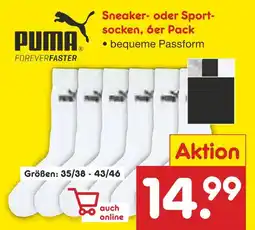 Netto Marken-Discount Puma sneaker- oder sportsocken Angebot