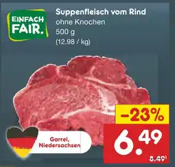 Netto Marken-Discount Einfach fair suppenfleisch vom rind Angebot