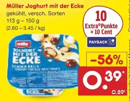 Netto Marken-Discount Müller joghurt mit der ecke Angebot