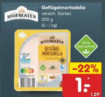 Netto Marken-Discount Hofmaier geflügelmortadella Angebot