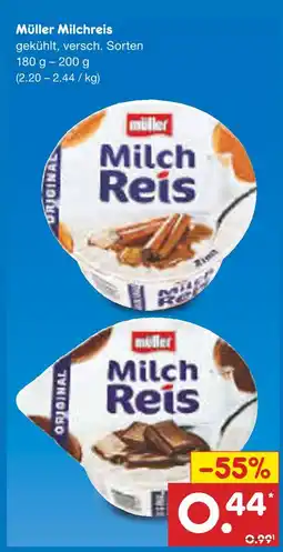 Netto Marken-Discount Müller milchreis Angebot