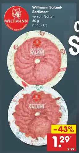 Netto Marken-Discount Wiltmann salami-sortiment Angebot