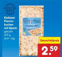 Netto Marken-Discount Genuss welt elsässer flammkuchen mit speck Angebot