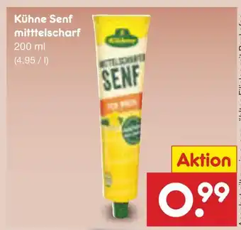 Netto Marken-Discount Kühne senf mittelscharf Angebot