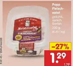 Netto Marken-Discount Popp fleischsalat Angebot