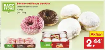 Netto Marken-Discount Backstube berliner und donuts 6er pack Angebot
