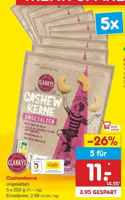 Netto Marken-Discount Clarkys cashewkerne Angebot