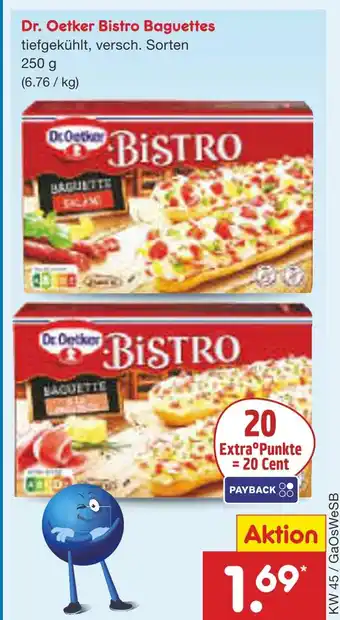 Netto Marken-Discount Dr. oetker bistro baguettes Angebot