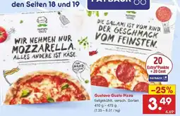 Netto Marken-Discount Gustavo gusto mozzarella pizza Angebot