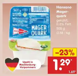 Netto Marken-Discount Hansano magerquark Angebot