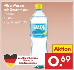 Netto Marken-Discount Vilsa wasser mit geschmack lemon Angebot