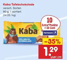 Netto Marken-Discount Kaba tafelschokolade Angebot