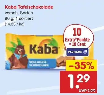 Netto Marken-Discount Kaba tafelschokolade Angebot