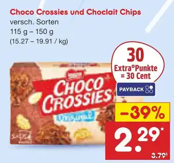 Netto Marken-Discount Choco crossies und choclait chips Angebot