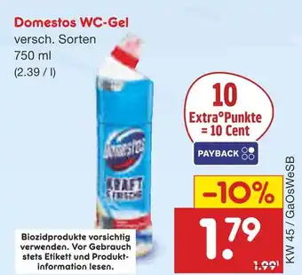 Netto Marken-Discount Domestos wc-gel Angebot