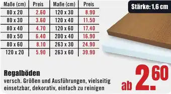 B1 Discount Baumarkt Regalböden Angebot