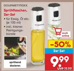 Netto Marken-Discount Gourmetmaxx sprühflaschen, 2er-set Angebot