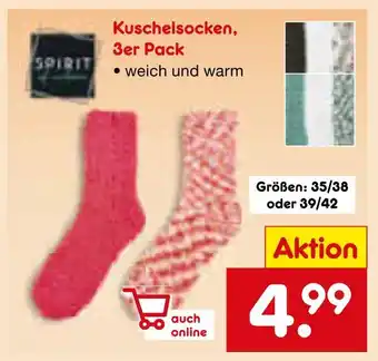 Netto Marken-Discount Spirit kuschelsocken, 3er pack Angebot