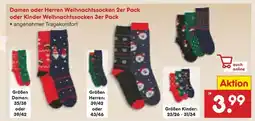 Netto Marken-Discount Damen weihnachtsocken 2er pack Angebot