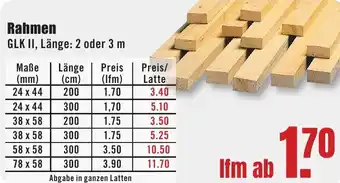 B1 Discount Baumarkt Rahmen Angebot