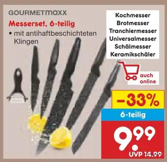 Netto Marken-Discount Gourmetmaxx messerset, 6-teilig Angebot