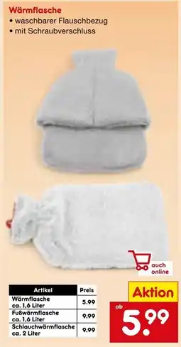 Netto Marken-Discount Wärmflasche Angebot