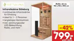 Netto Marken-Discount Artsauna infrarotkabine göteborg Angebot