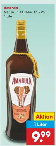 Netto Marken-Discount Amarula marula fruit cream Angebot