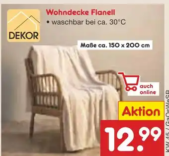 Netto Marken-Discount Dekor wohndecke flanell Angebot