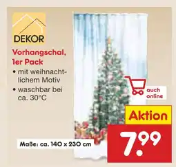 Netto Marken-Discount Dekor vorhangschal, 1er pack Angebot