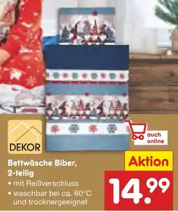 Netto Marken-Discount Dekor bettwäsche biber, 2-teilig Angebot
