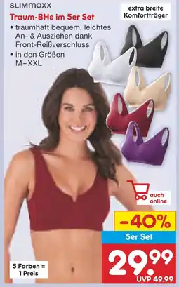 Netto Marken-Discount Slimmaxx traum-bhs im 5er set Angebot