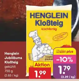 Netto Marken-Discount Henglein jubiläums kloßteig Angebot