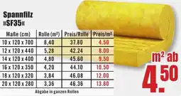 B1 Discount Baumarkt Spannfilz SF35 Angebot