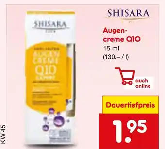 Netto Marken-Discount Shisara augen-creme q10 Angebot