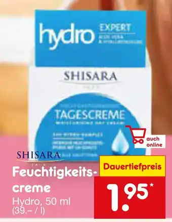 Netto Marken-Discount Shisara feuchtigkeitscreme Angebot